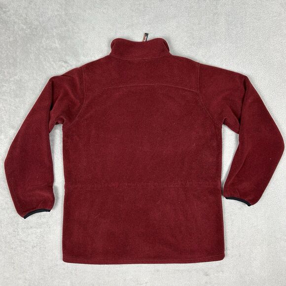 Vintage LL Bean Jacket Women’s XL 1X Red Fleece Full Zip Sweater Pockets Outdoor - Picture 2 of 11